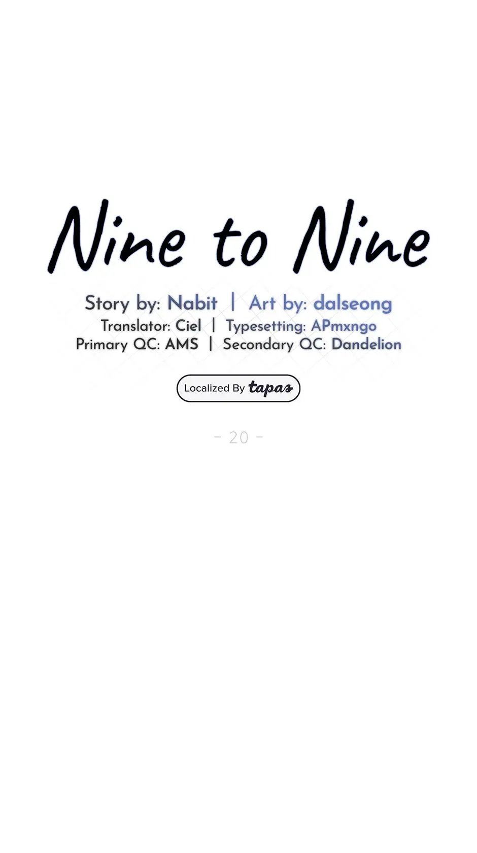 Nine To Nine - Chapter 20