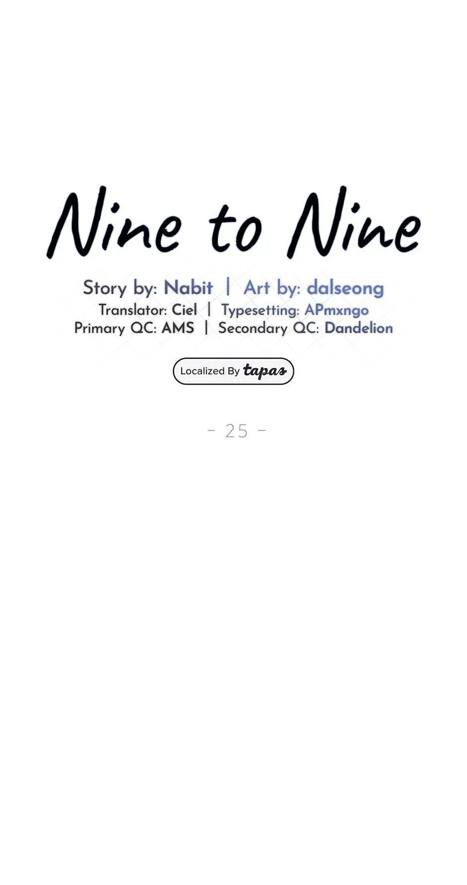 Nine To Nine - Chapter 25