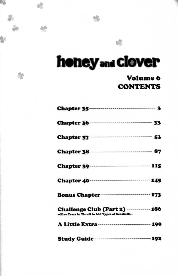 Hachimitsu To Clover - Vol.6 Chapter 35 : [Includes Chapters 35-40, Bonus Chapter, Challenge Club (Part 2)]