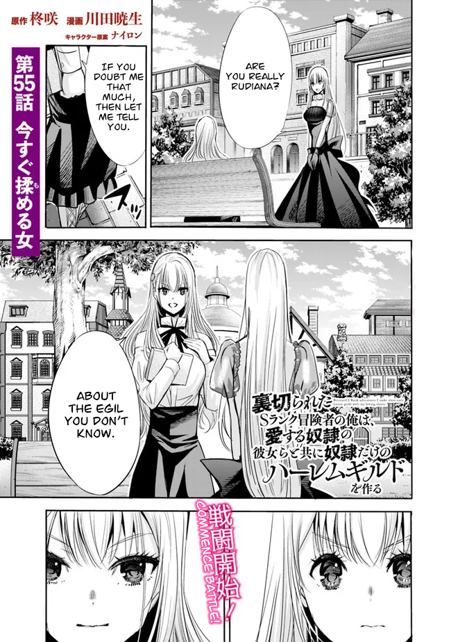 Uragirareta S Rank Boukensha No Ore Wa, Aisuru Dorei No Kanojora To Tomoni Dorei Dake No Harem Guild O Tsukuru - Chapter 55