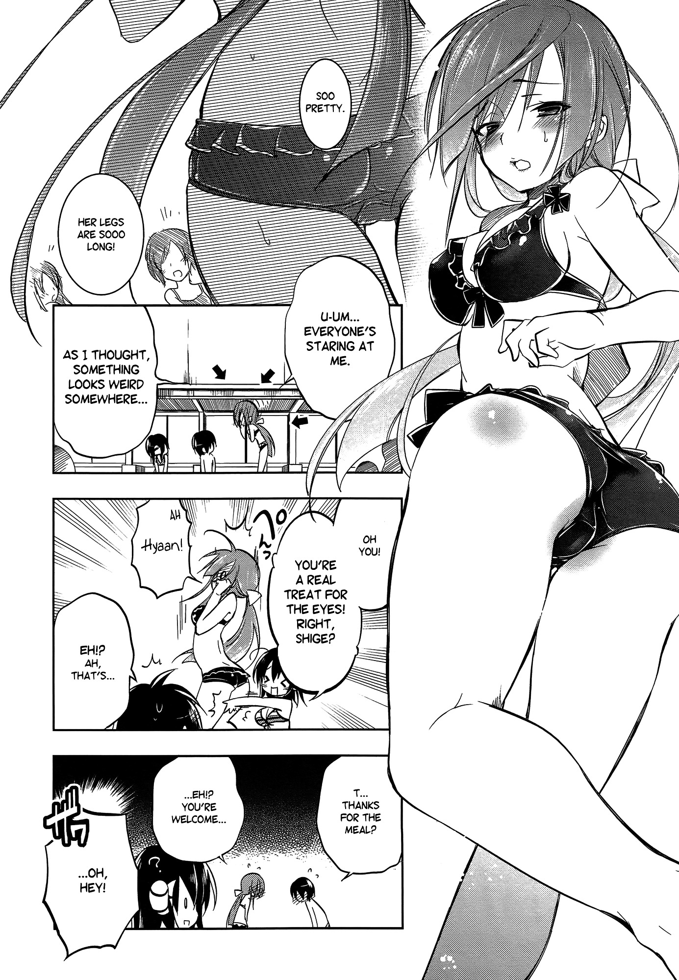 Kebukurohatsu, Zensekai Yuki! - Vol.2 Chapter 9 : The Pool And The Turbulent Atmosphere