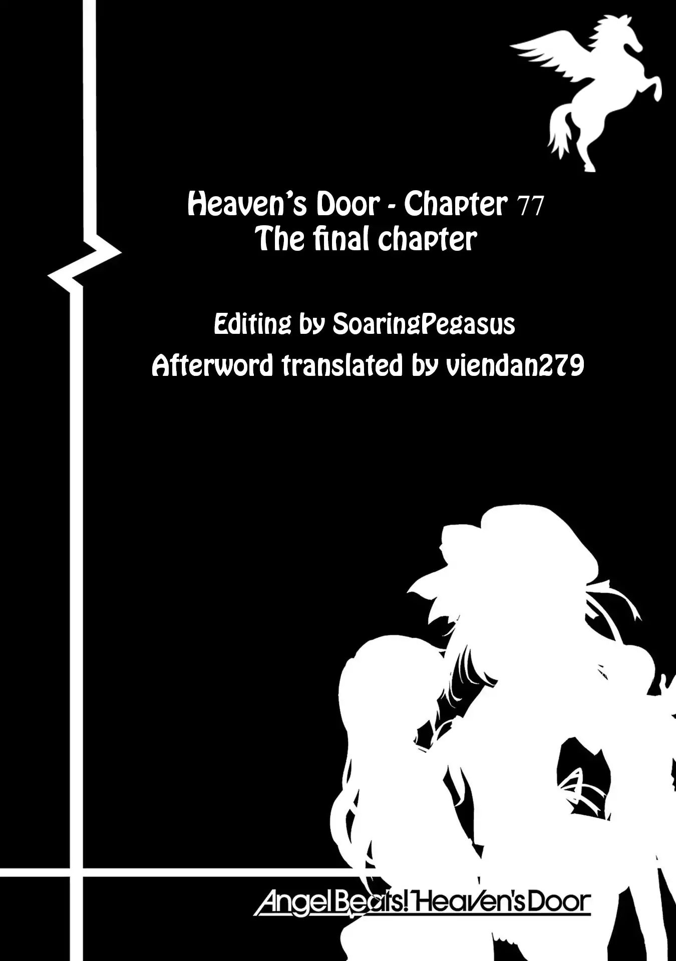 Angel Beats! - Heaven's Door - Vol.11 Chapter 77: Ending [End]