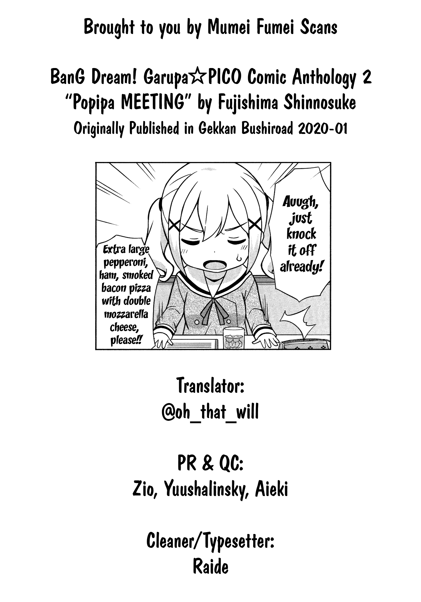 Bang Dream! Girls Band Party!☆Pico Comic Anthology - Vol.2 Chapter 22: Popipa Meeting