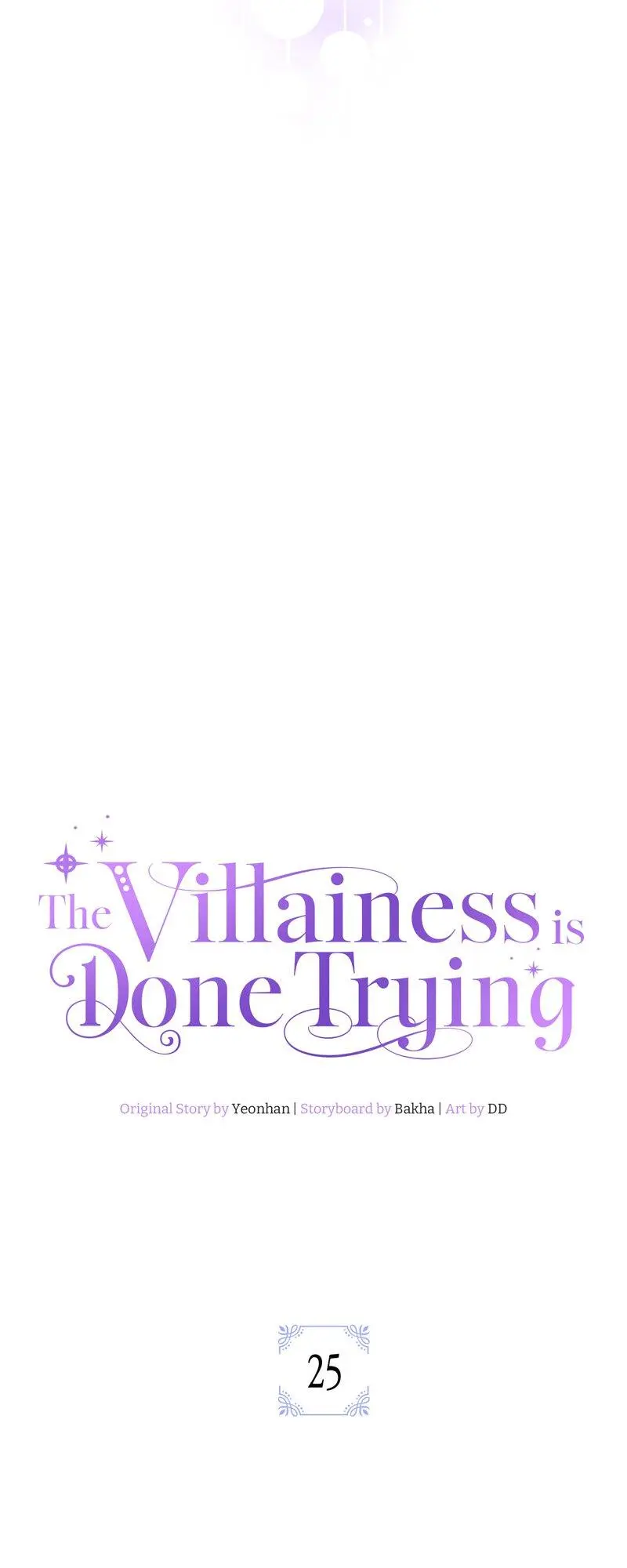 The Villainess Is Done Trying - Chapter 25