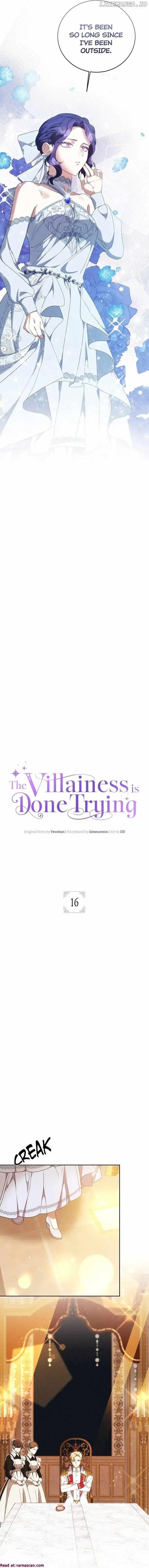 The Villainess Is Done Trying - Chapter 16