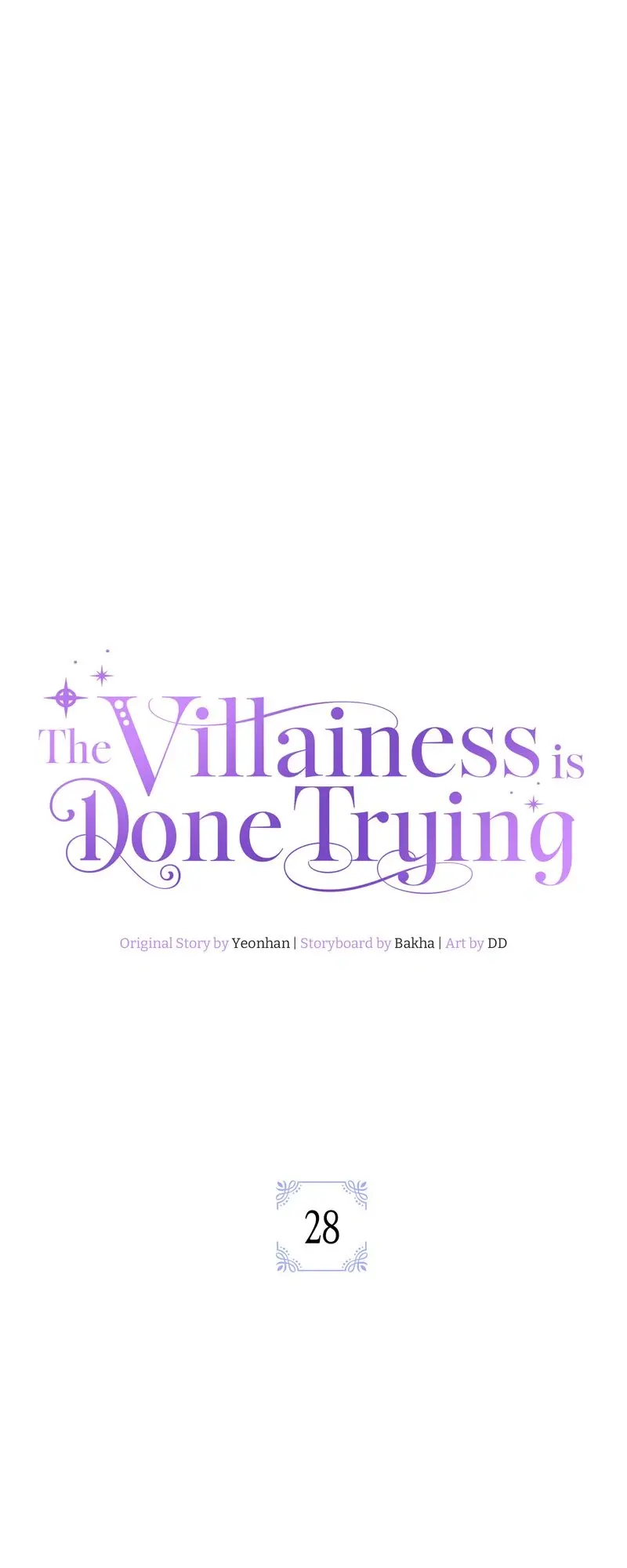 The Villainess Is Done Trying - Chapter 28