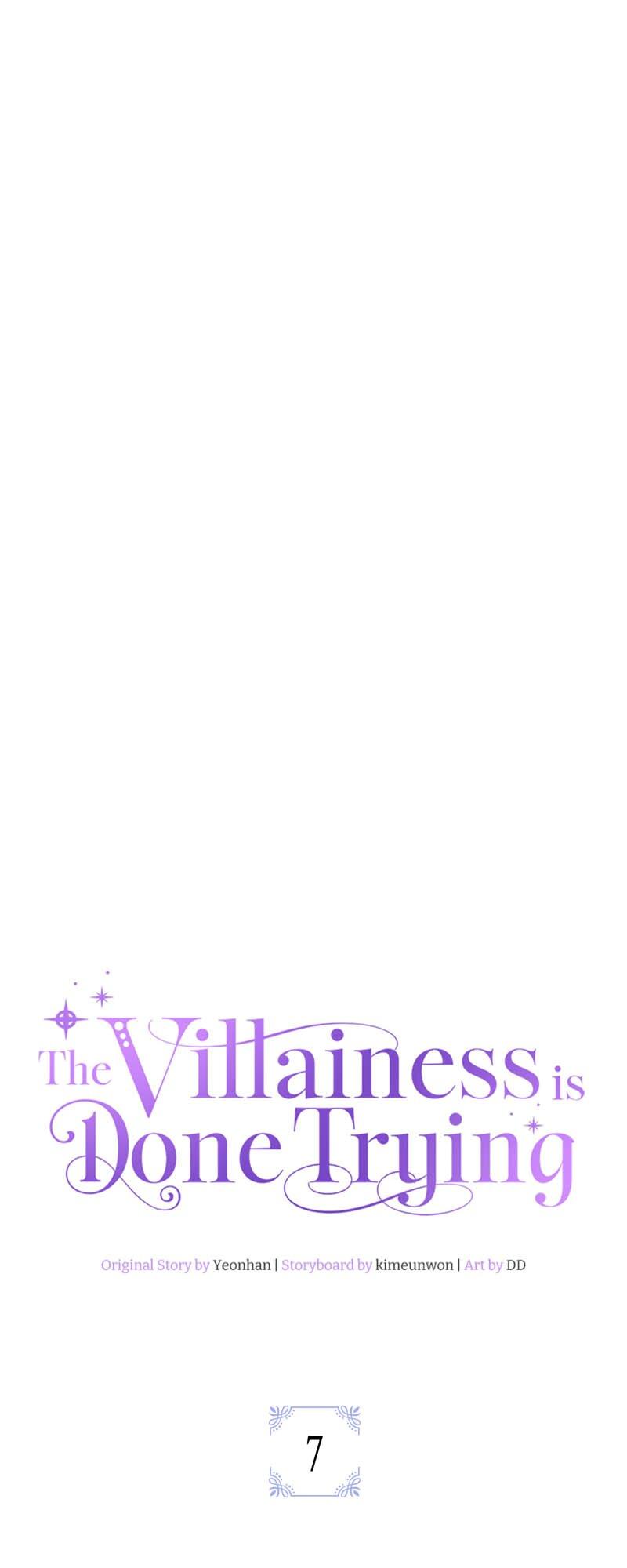 The Villainess Is Done Trying - Chapter 7