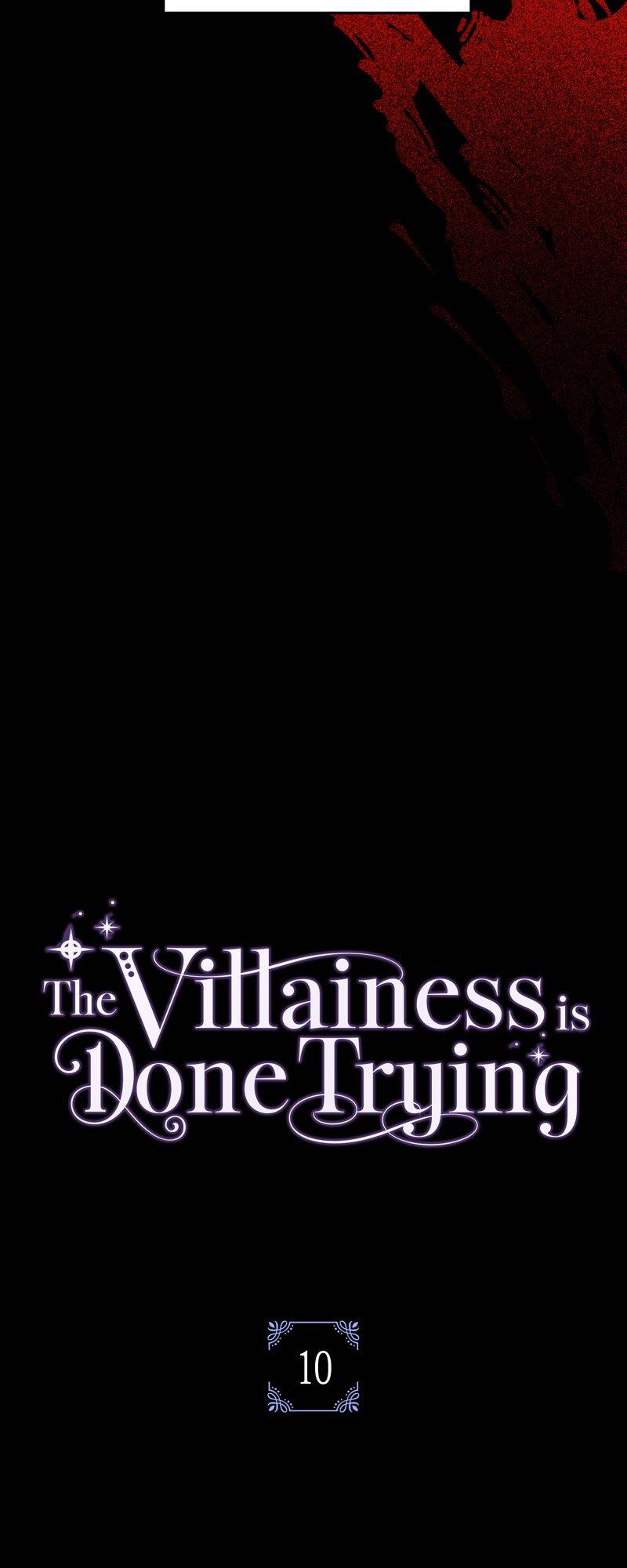 The Villainess Is Done Trying - Chapter 10