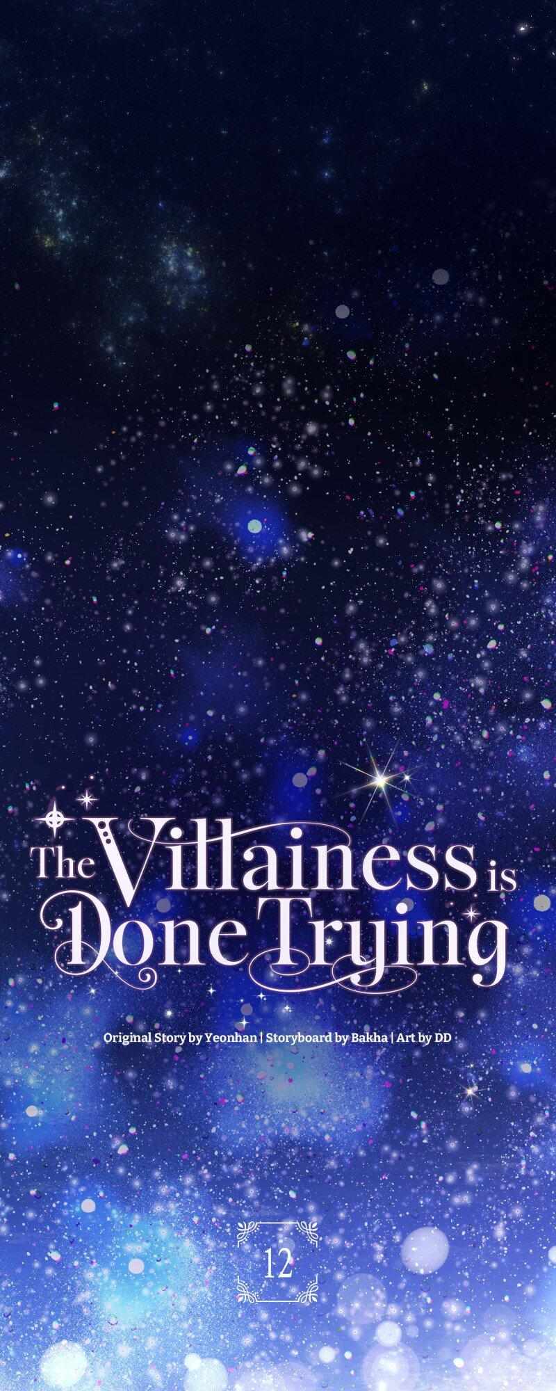 The Villainess Is Done Trying - Chapter 12