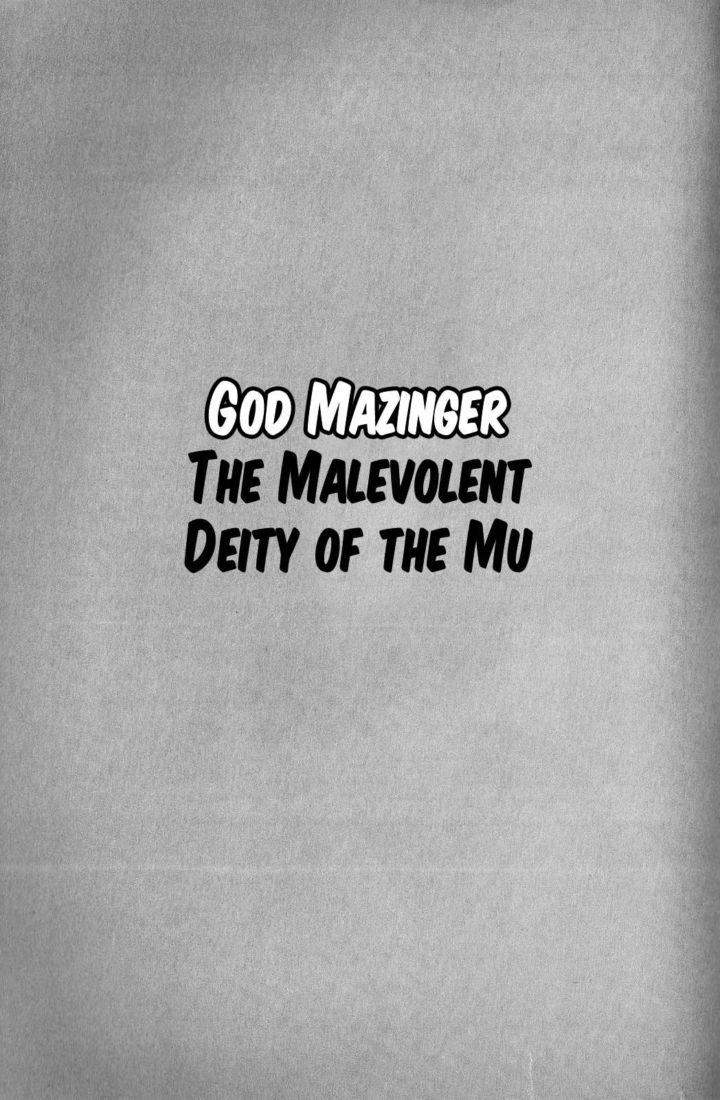 God Mazinger - Chapter 1