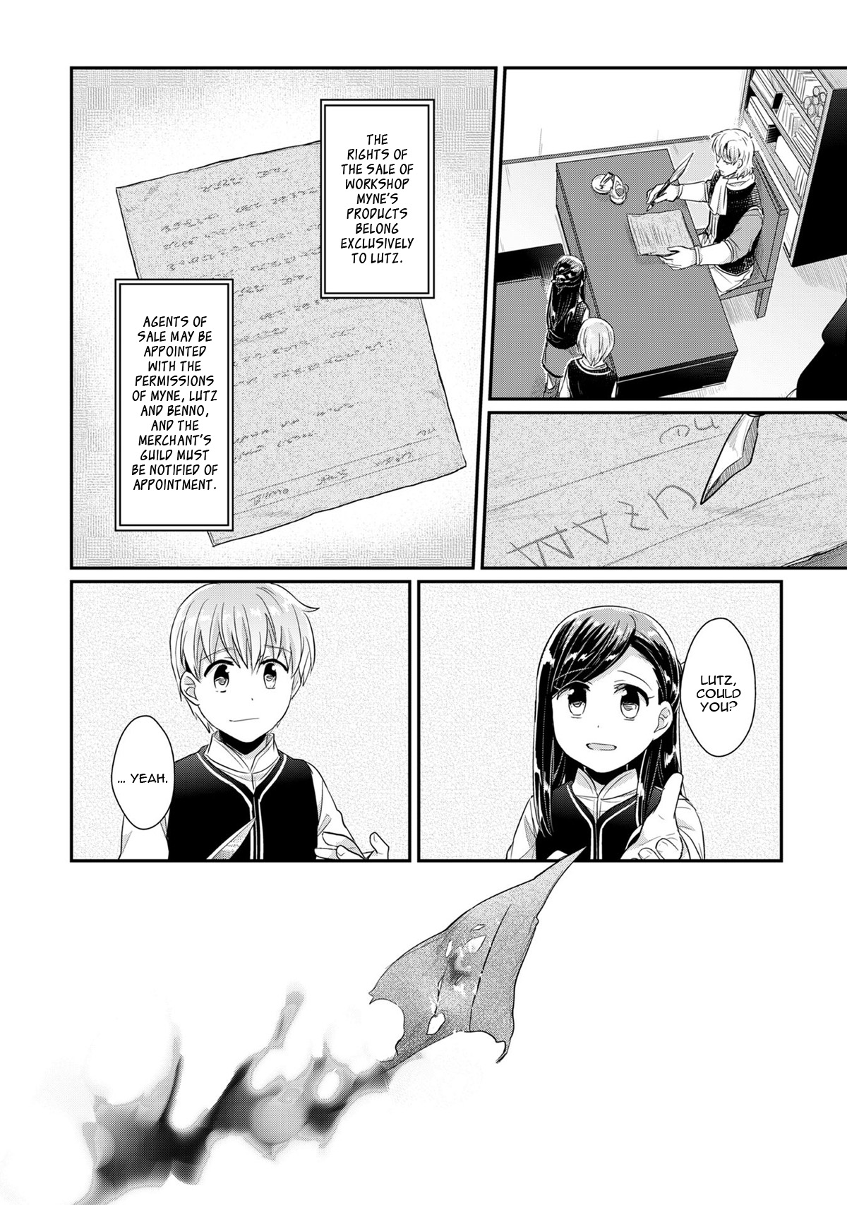 Honzuki No Gekokujou ~Shisho Ni Naru Tame Ni Wa Shudan Wo Erandeiraremasen~ Dai 1-Bu 「Hon Ga Nai Nara Tsukureba Ii!」 - Vol.7 Chapter 32: The Option To Be An Apprentice Priestess