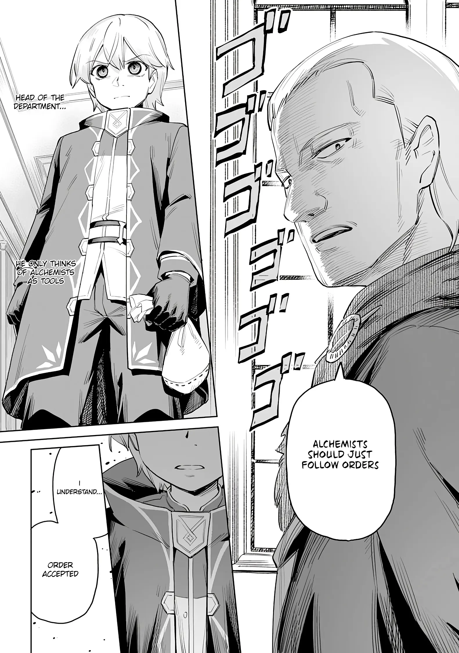 Kaikosareta Kyuutei Renkinjutsushi Wa Henkyou De Dai Nouen Wo Tsukuriageru - Sokoku Wo Oidasareta Kedo, Saikyou Ryouchi De Slow Life Wo Ouka Suru - Vol.1 Chapter 1.1: The Court Alchemist Is Fired