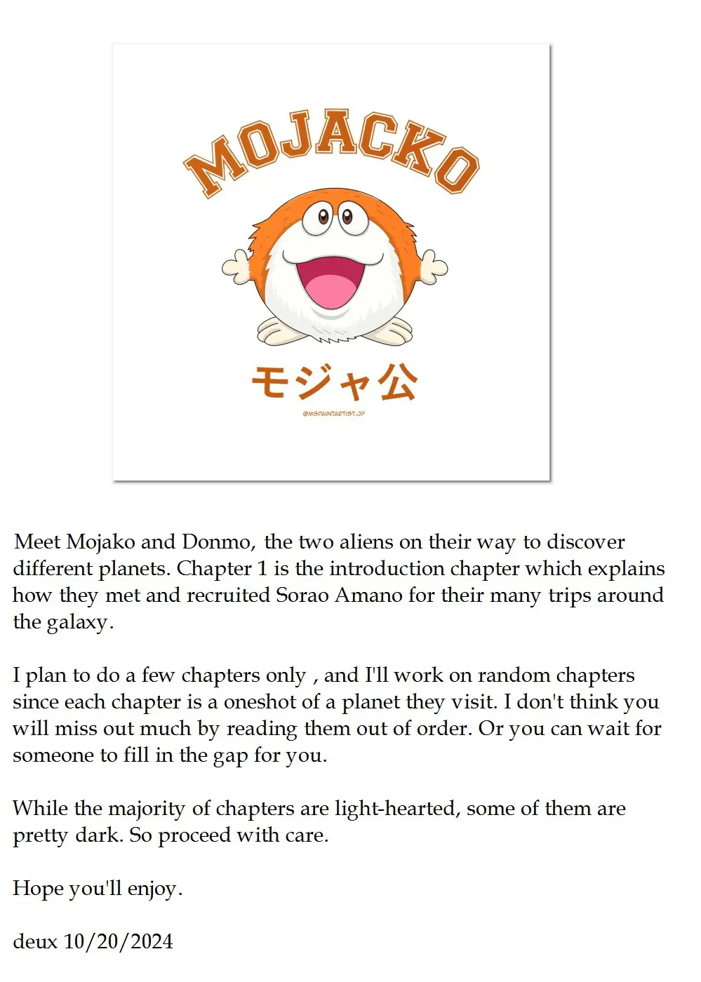 Mojako - Vol.1 Chapter 1: Escaping From Home