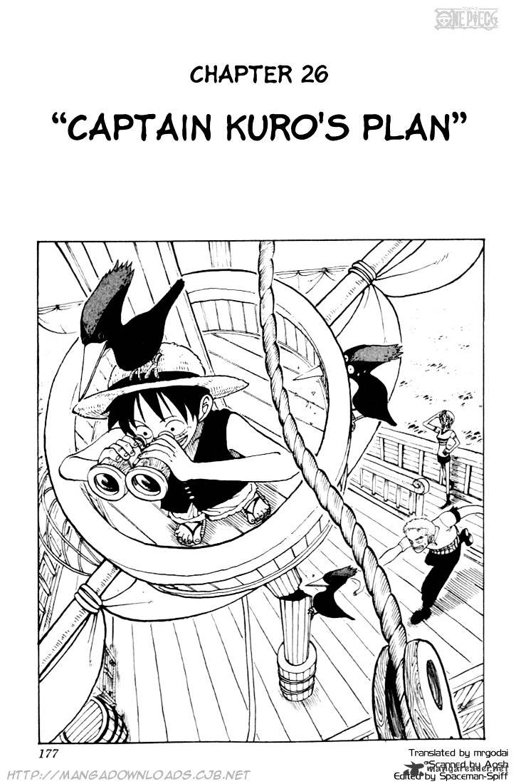 One Piece - Chapter 26 : A Calculation By Captain Kuro