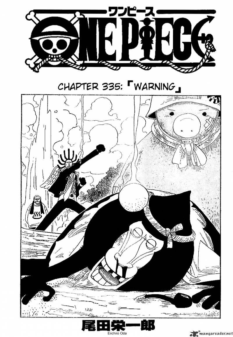 One Piece - Chapter 335 : Warning