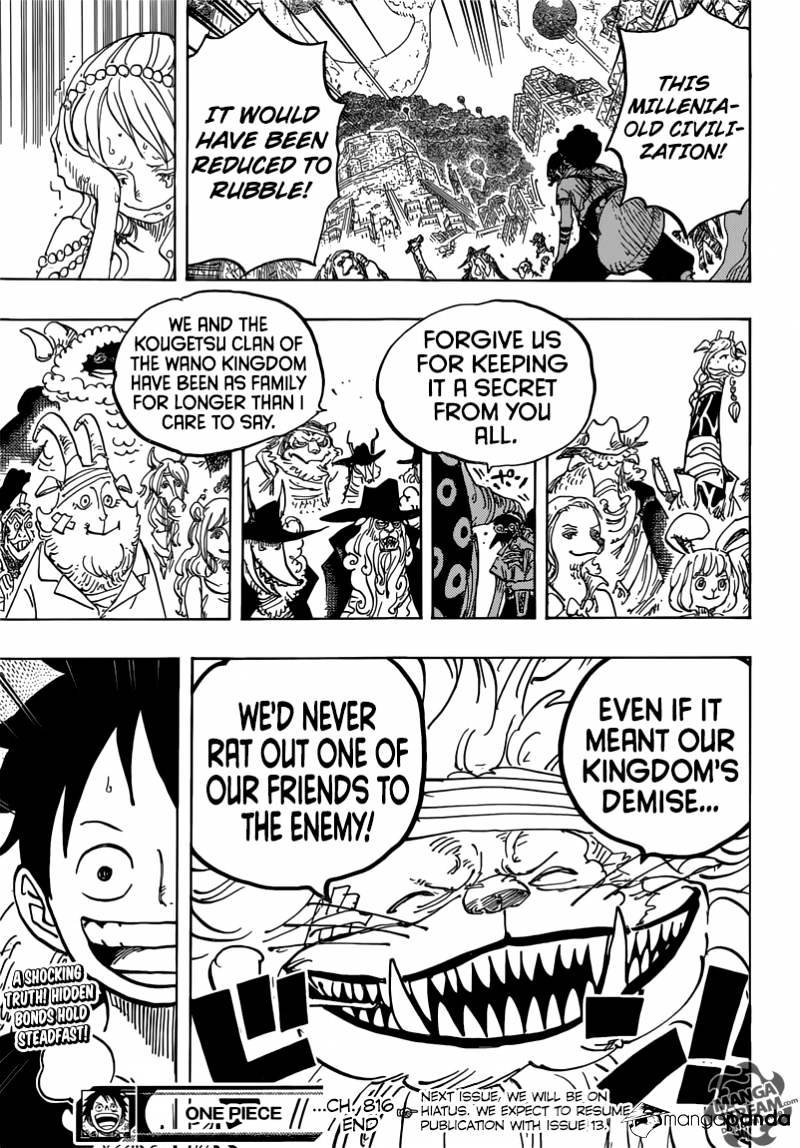 One Piece - Chapter 816 : Dog Vs Cat