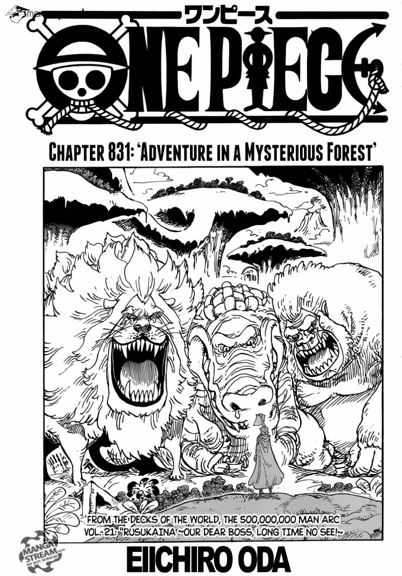 One Piece - Chapter 831 : Adventure In A Mysterious Forest