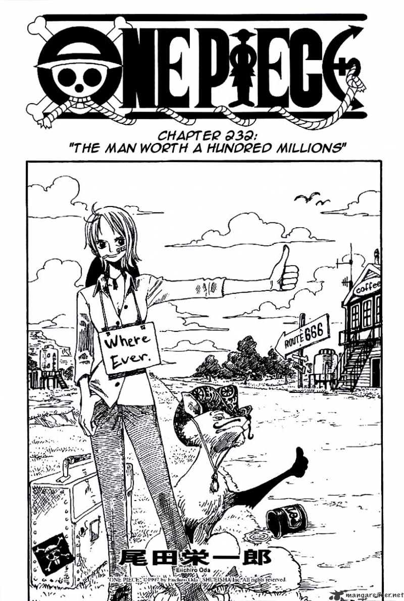 One Piece - Chapter 232 : The Man Worth A Hundred Millions