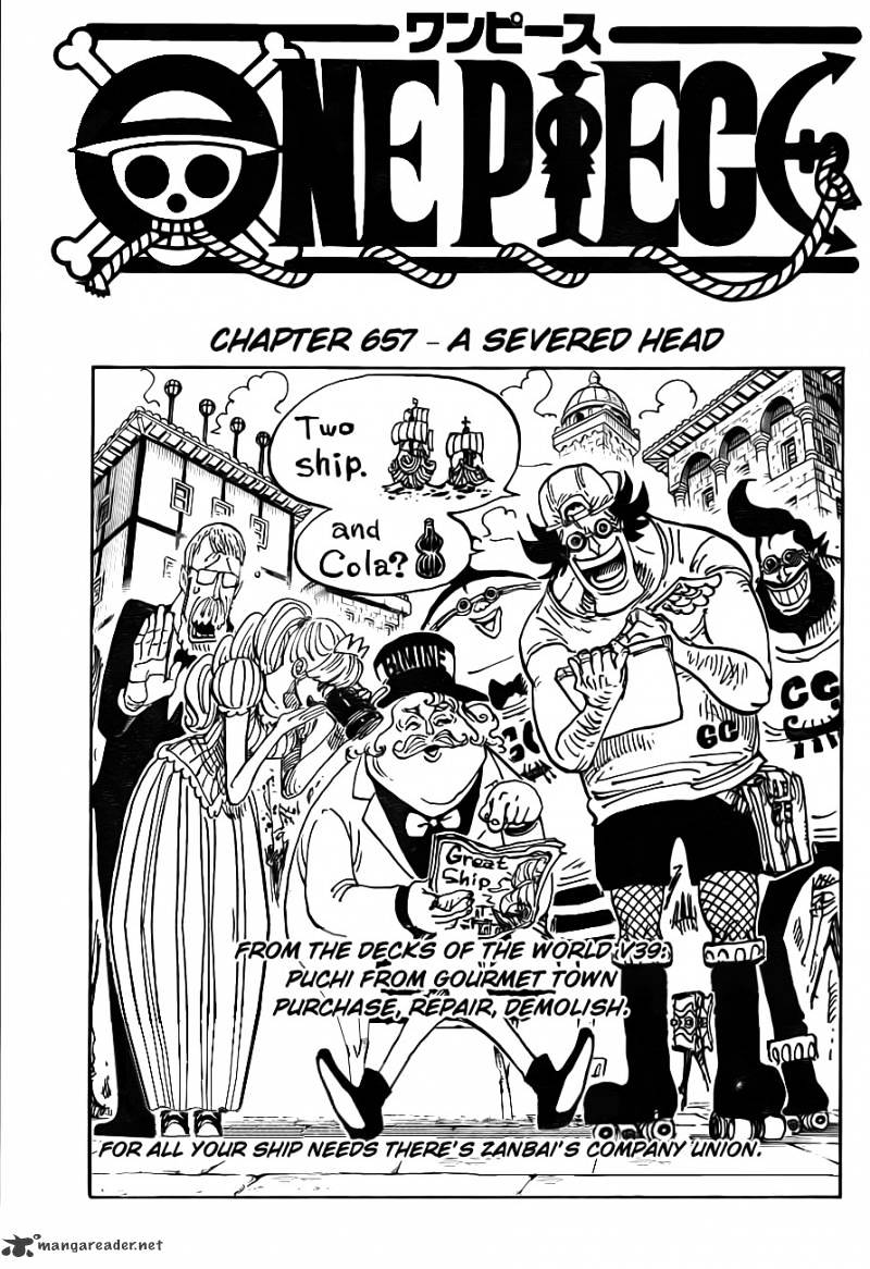 One Piece - Chapter 657 : A Severed Head