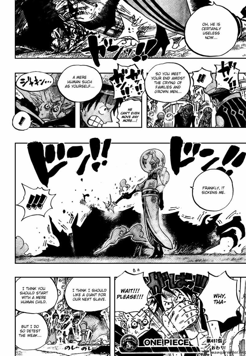 One Piece - Chapter 497 : Adventure On The Islands Of The Dancing Bubbles