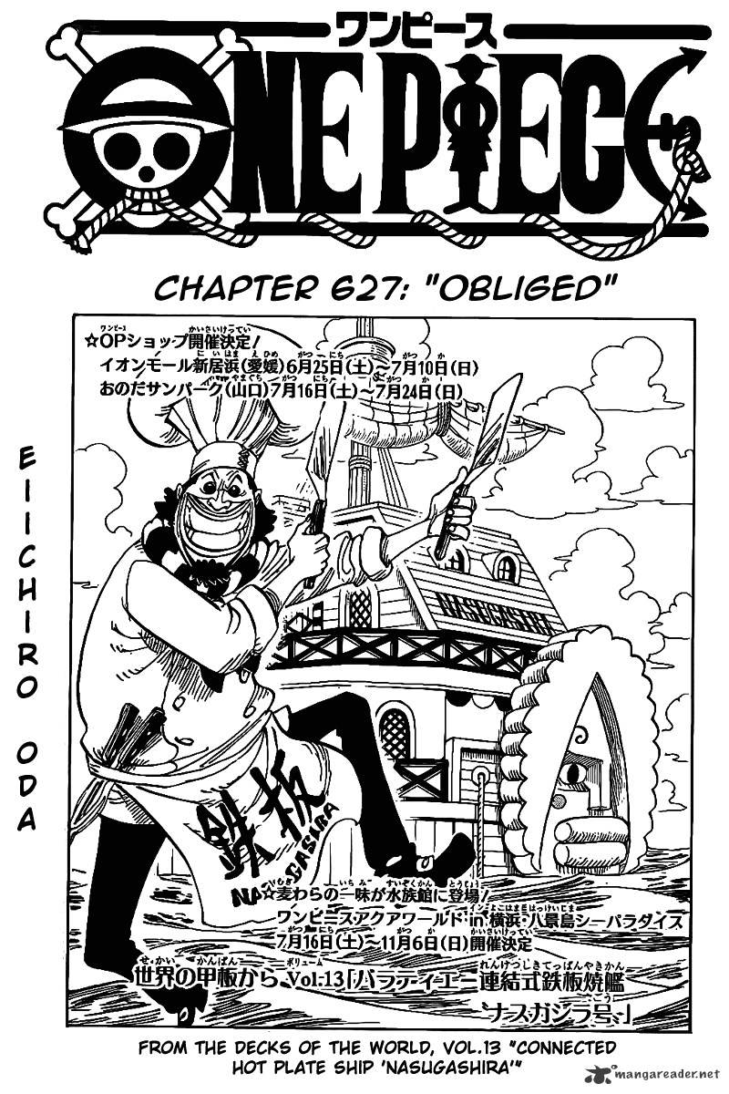 One Piece - Chapter 627 : Obliged