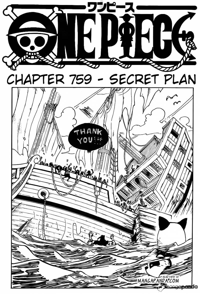 One Piece - Chapter 759 : Secret Plan