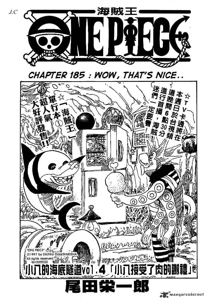 One Piece - Chapter 185 : Wow, That S Nice