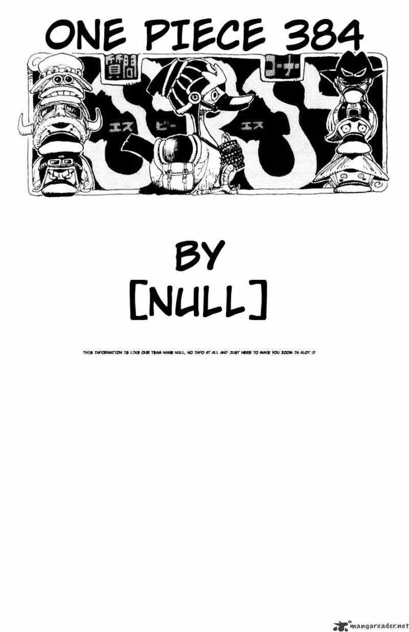 One Piece - Chapter 384 : Give The Signal To Counterattack