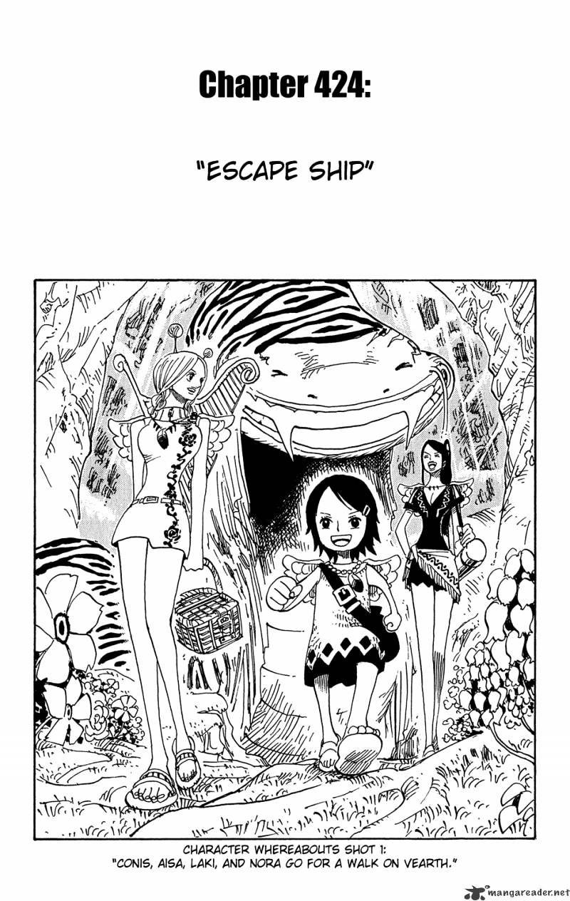 One Piece - Chapter 424 : Escape Ship