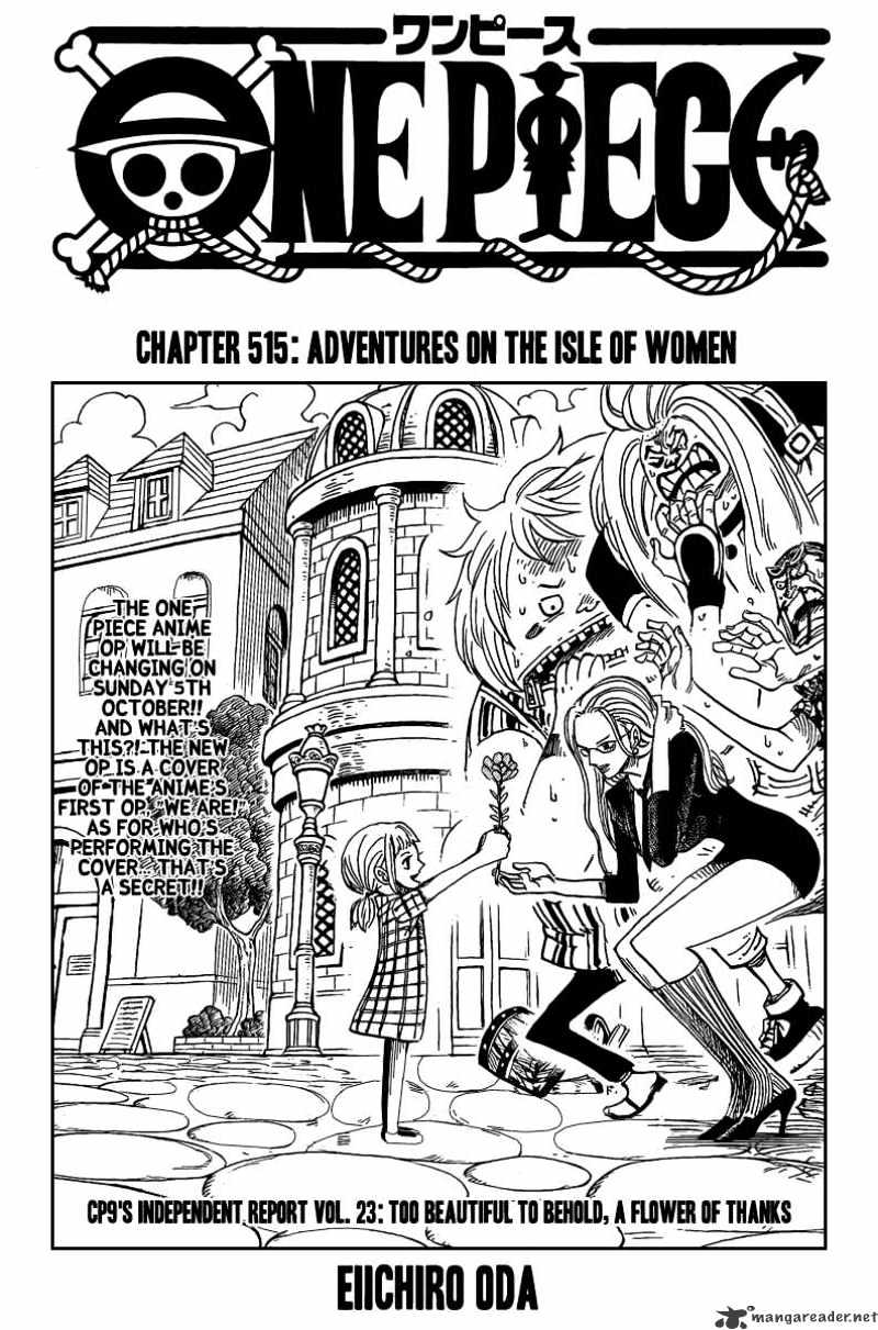 One Piece - Chapter 515 : Adventures On The Isle Of Women