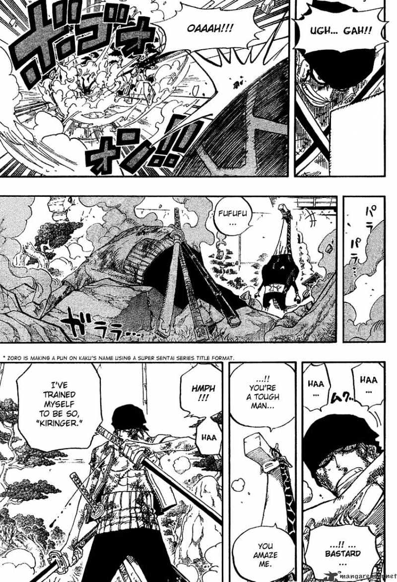 One Piece - Chapter 416 : Zoro Vs Kaku