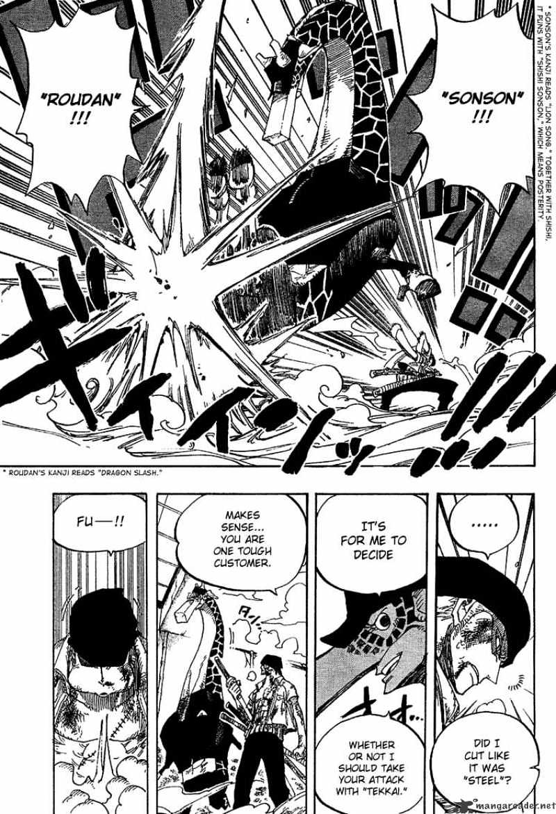 One Piece - Chapter 416 : Zoro Vs Kaku