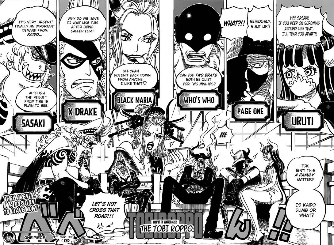 One Piece - Chapter 978: Introducing The Tobi Roppo