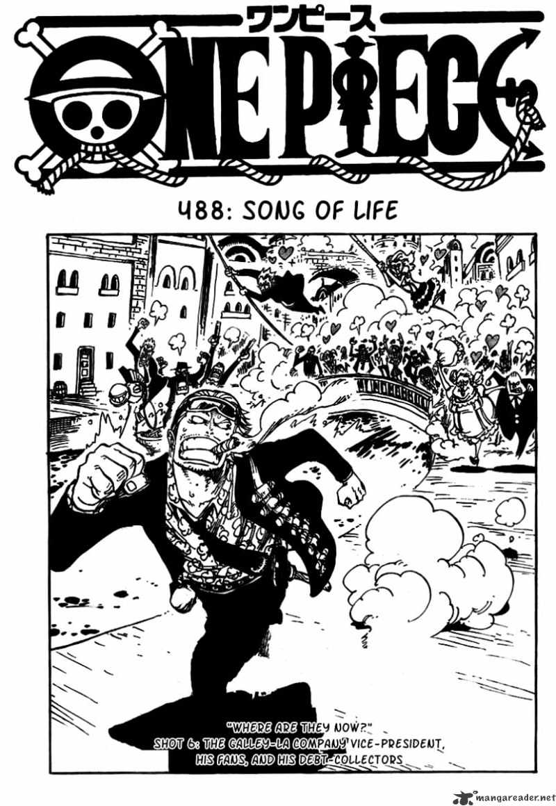 One Piece - Chapter 488 : Song Of Life