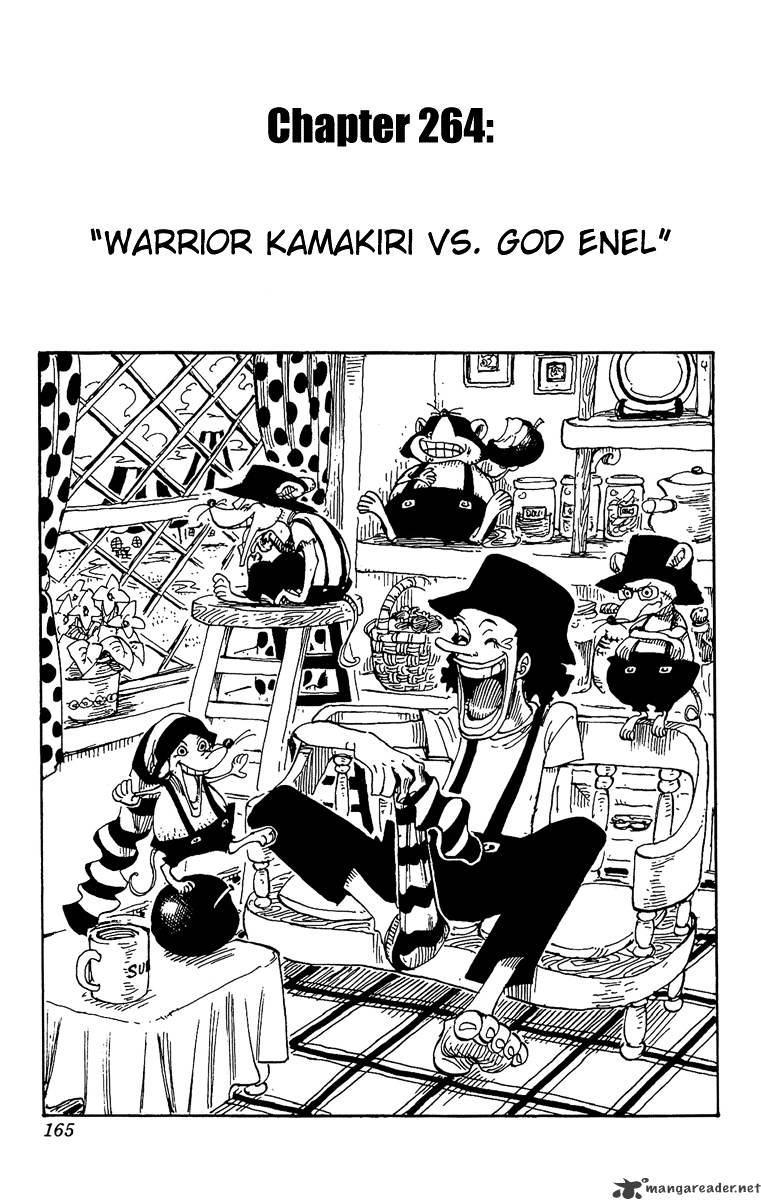 One Piece - Chapter 264 : Warrior Kamakiri V.s. God Enerli