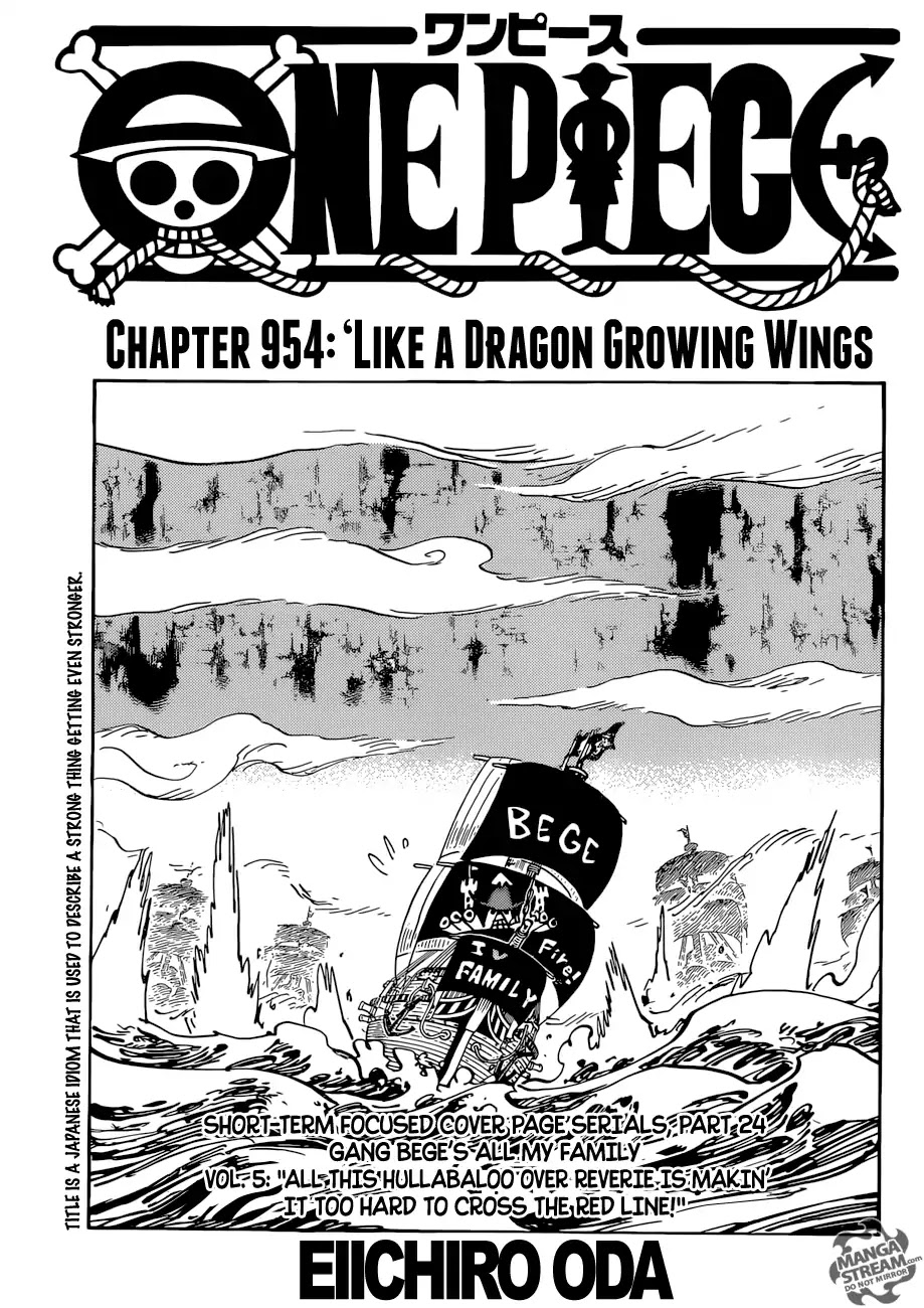 One Piece - Chapter 954: Like A Dragon Growing Wings