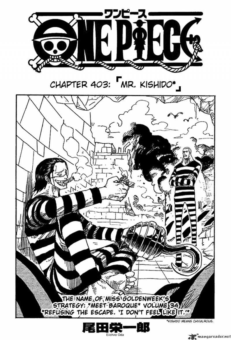 One Piece - Chapter 403 : Mr. Kishido