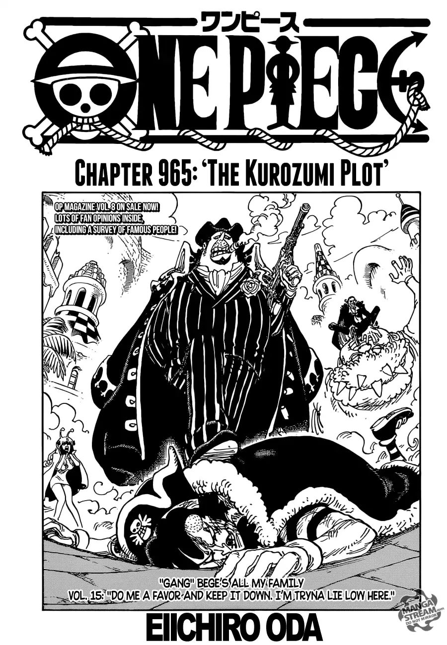 One Piece - Chapter 965: The Kurozumi Plot