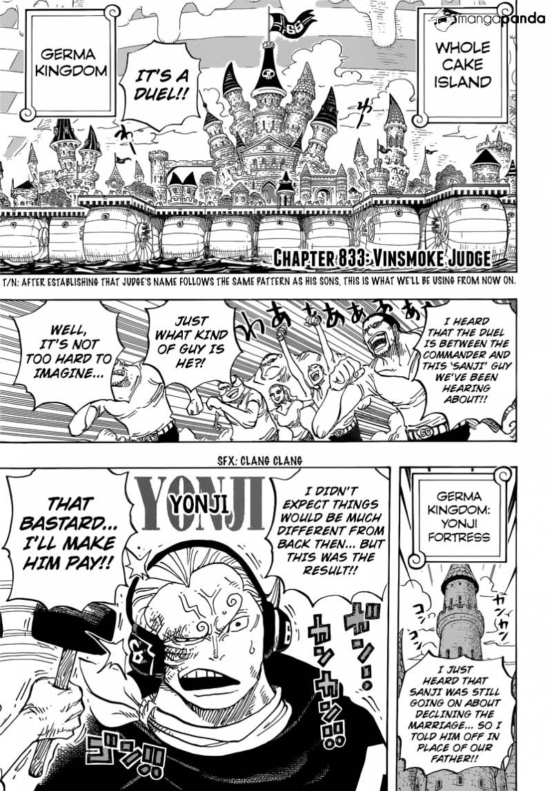 One Piece - Chapter 833 : Vinsmoke Judge