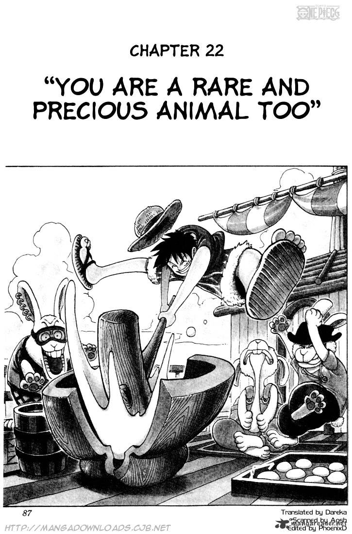 One Piece - Chapter 22 : You Are A Rare And Precious Animal