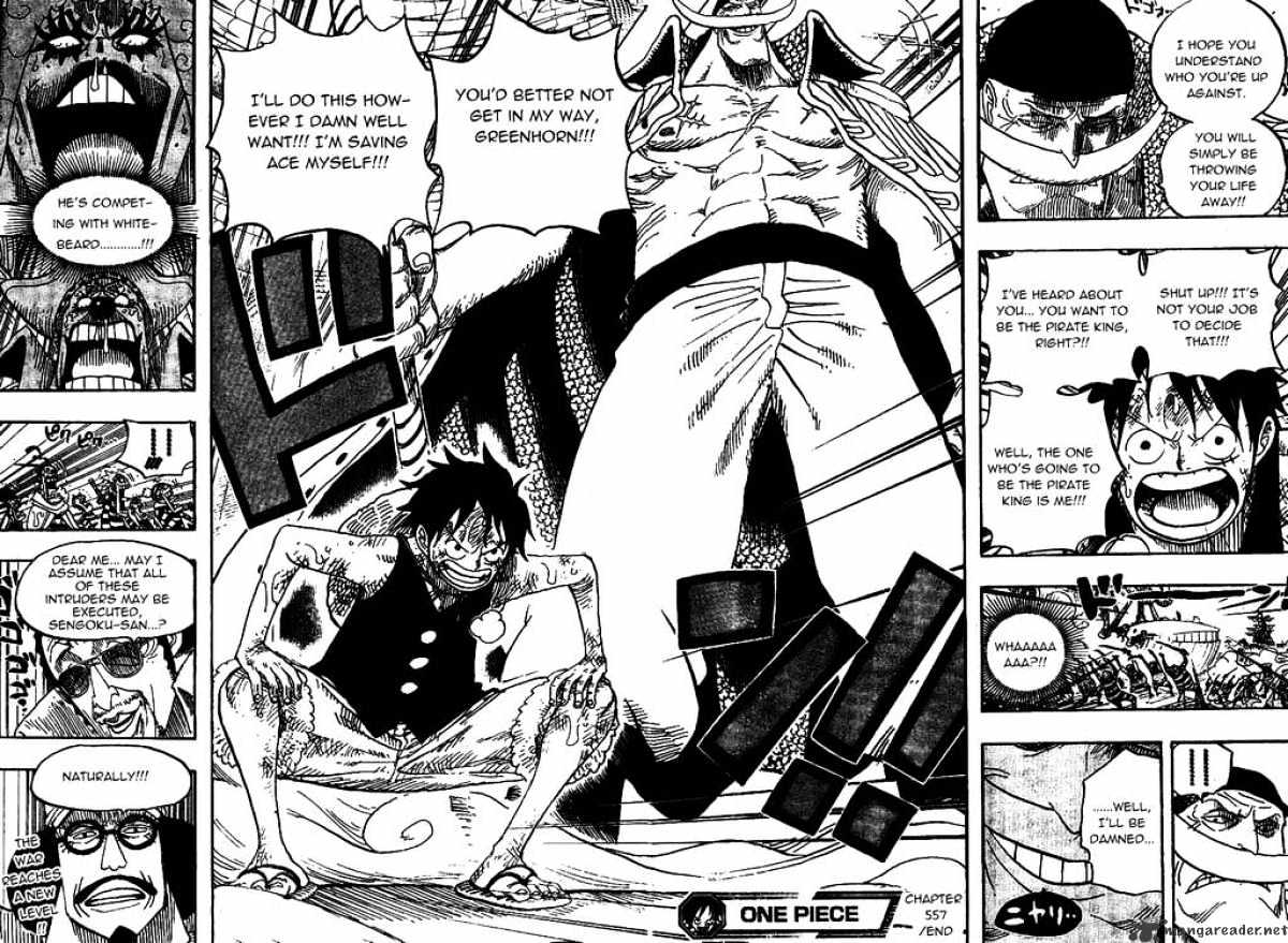 One Piece - Chapter 557 : Luffy And Whitebeard