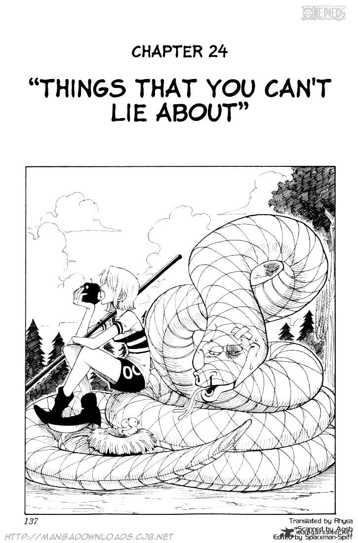 One Piece - Chapter 24 : Things That You Cant Lie About