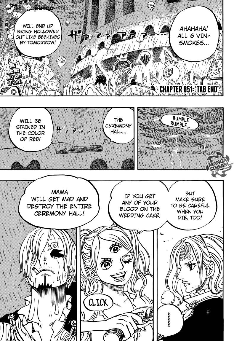 One Piece - Chapter 851 : Tab End