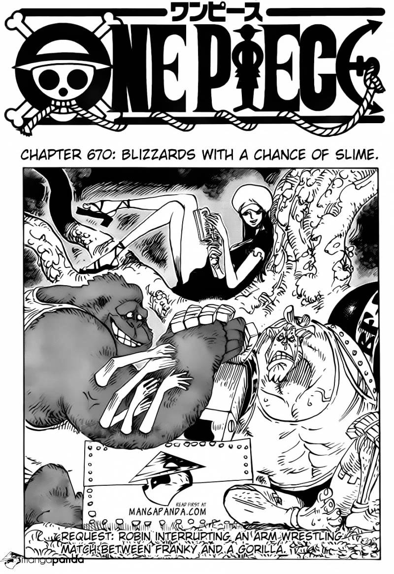 One Piece - Chapter 670 : Blizzards With A Chance Of Slime.