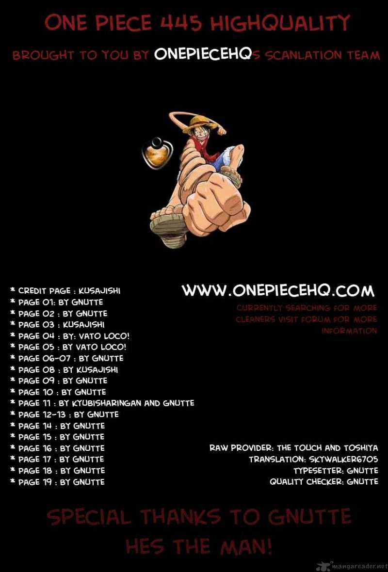 One Piece - Chapter 445 : The Zombie