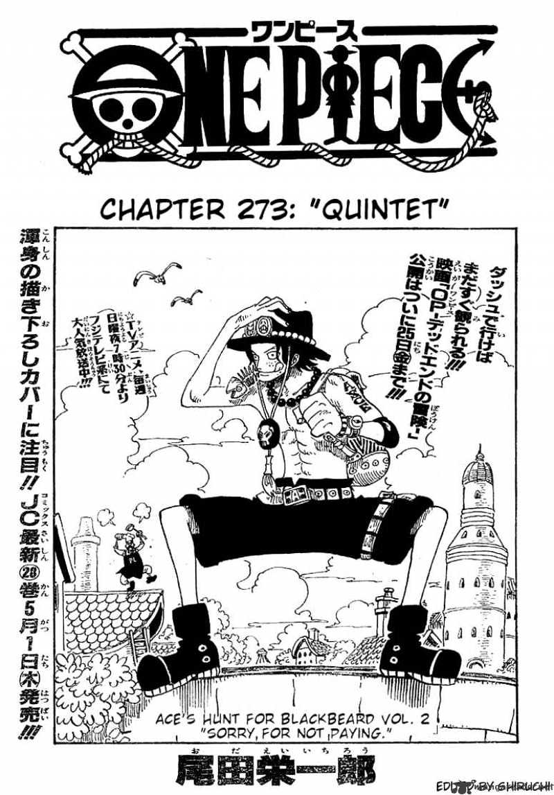 One Piece - Chapter 273 : Quintet