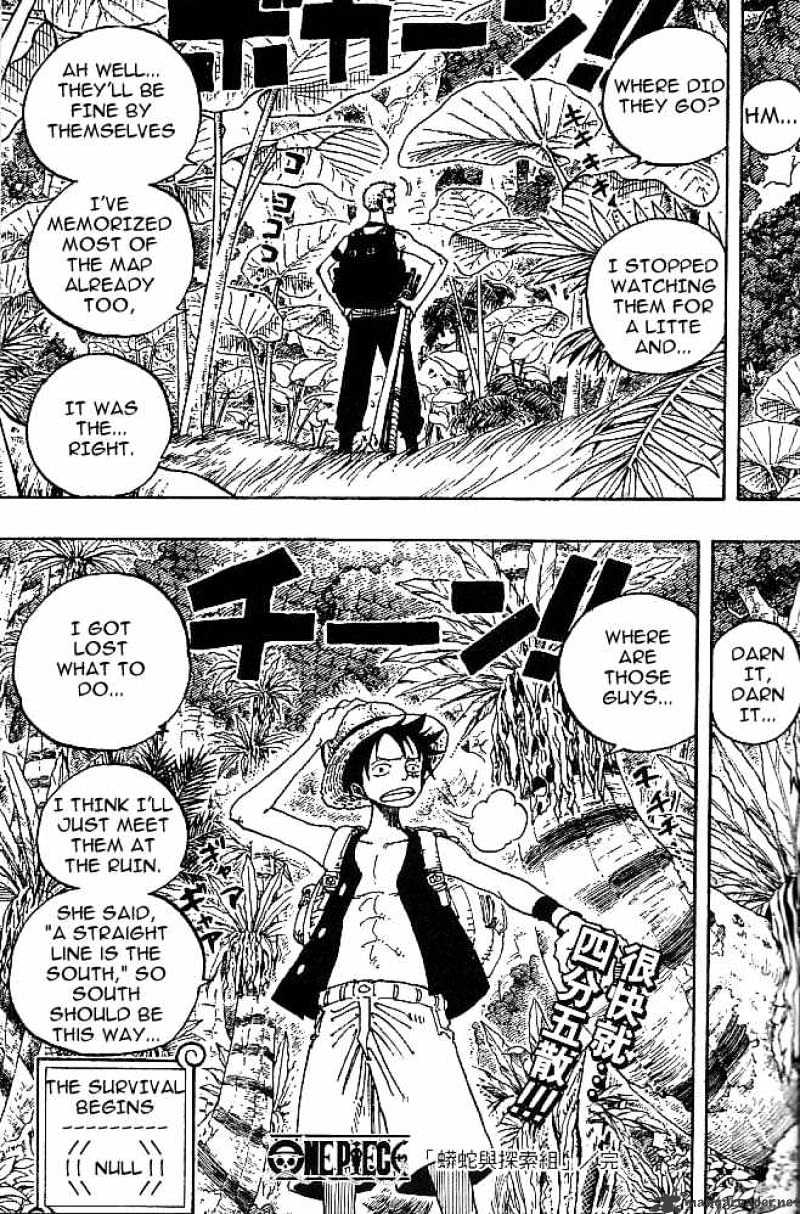 One Piece - Chapter 255 : The Python And The Explore Team