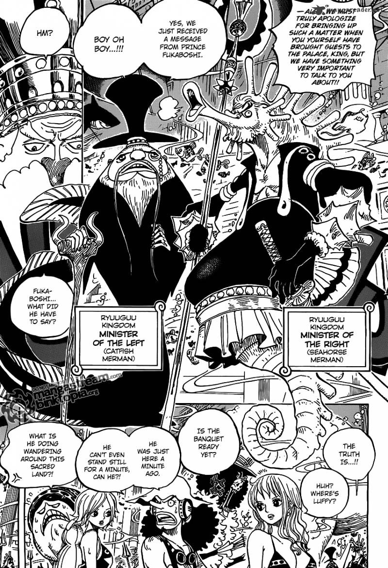 One Piece - Chapter 612 : Brought By The Shark They Saved