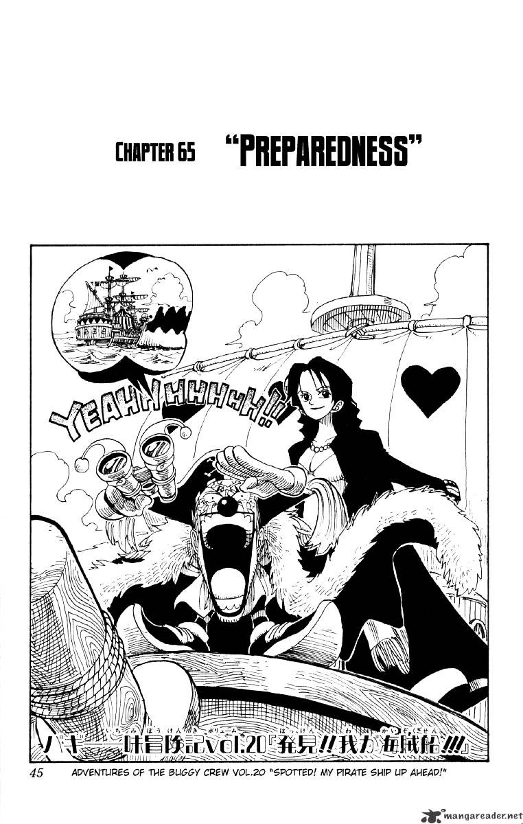 One Piece - Chapter 65 : Prepare