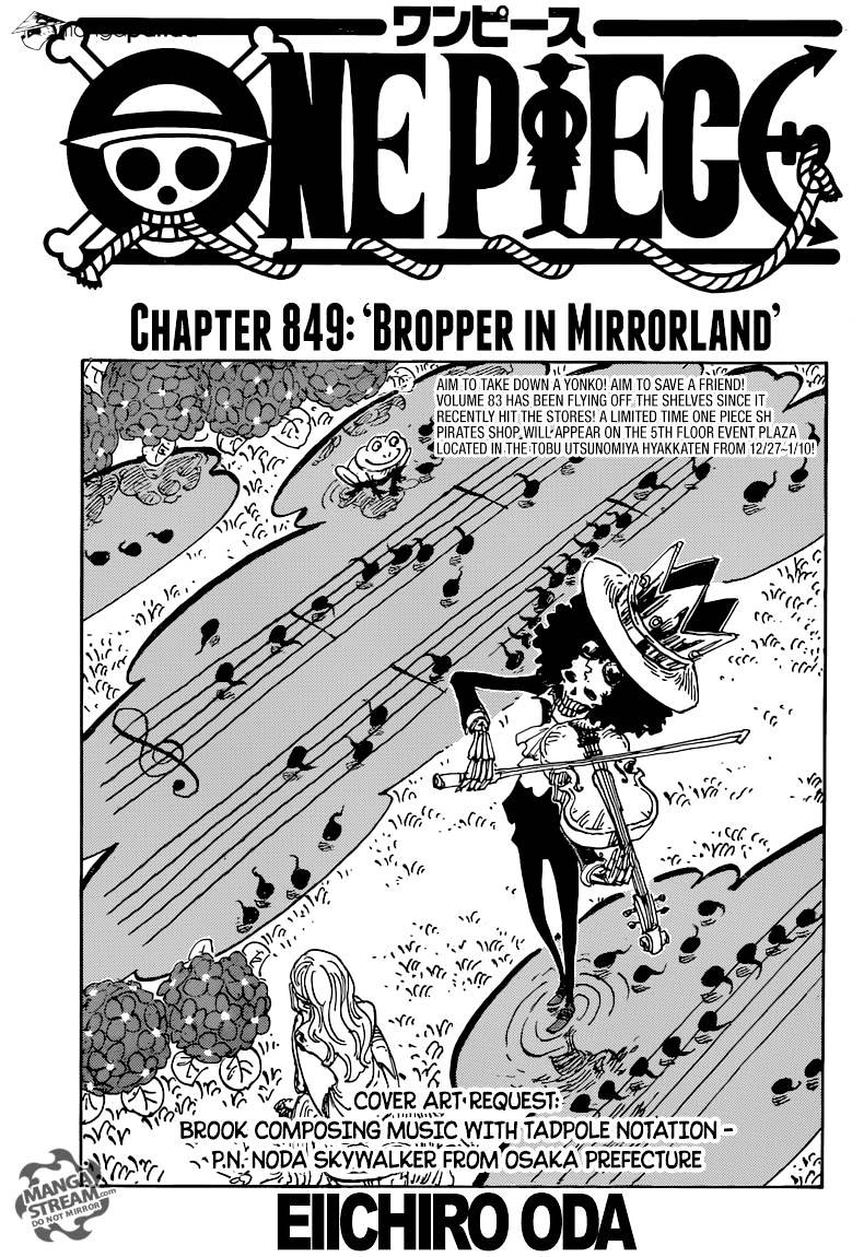 One Piece - Chapter 849 : Bropper In Mirrorland